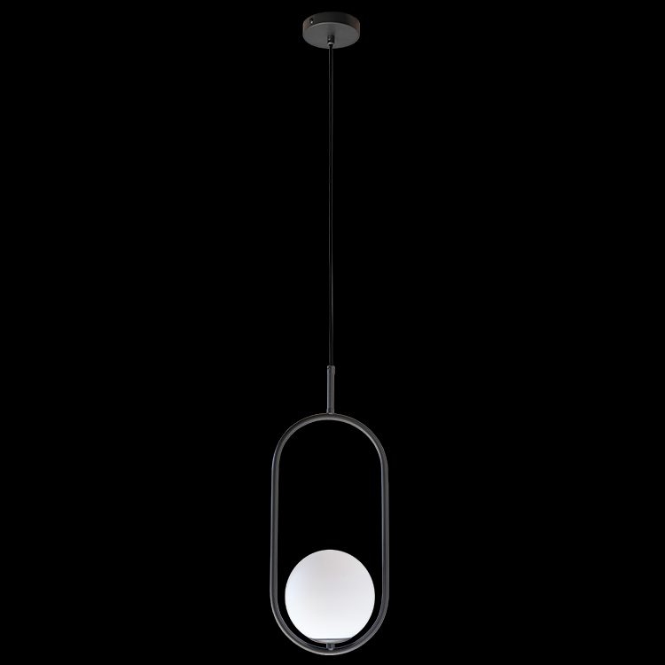 K.Light LED, Short Luna Charcoal Black Pendant – main view