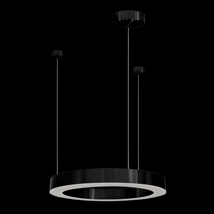 K.Light LED SMD 50cm Black Halo Pendant – main view