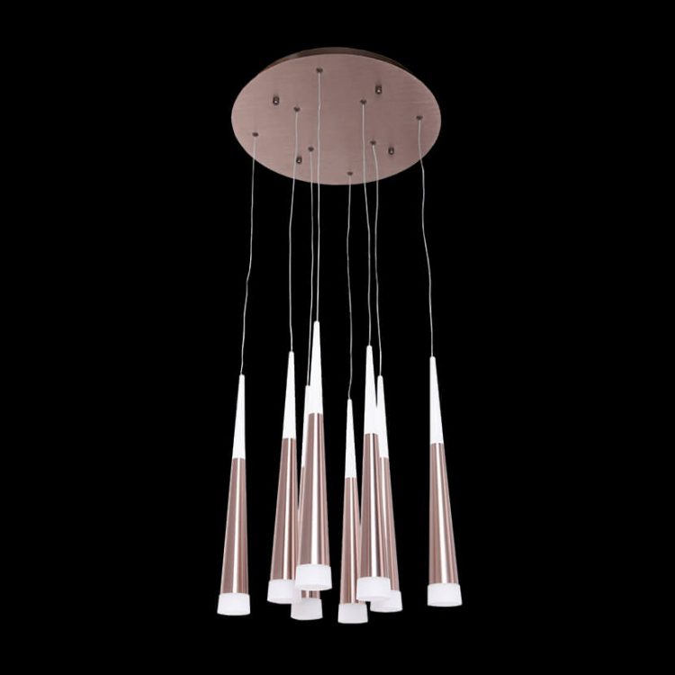 K.Light LED SMD Round 8 Light Coffee Cone Cluster Pendant Light – main view