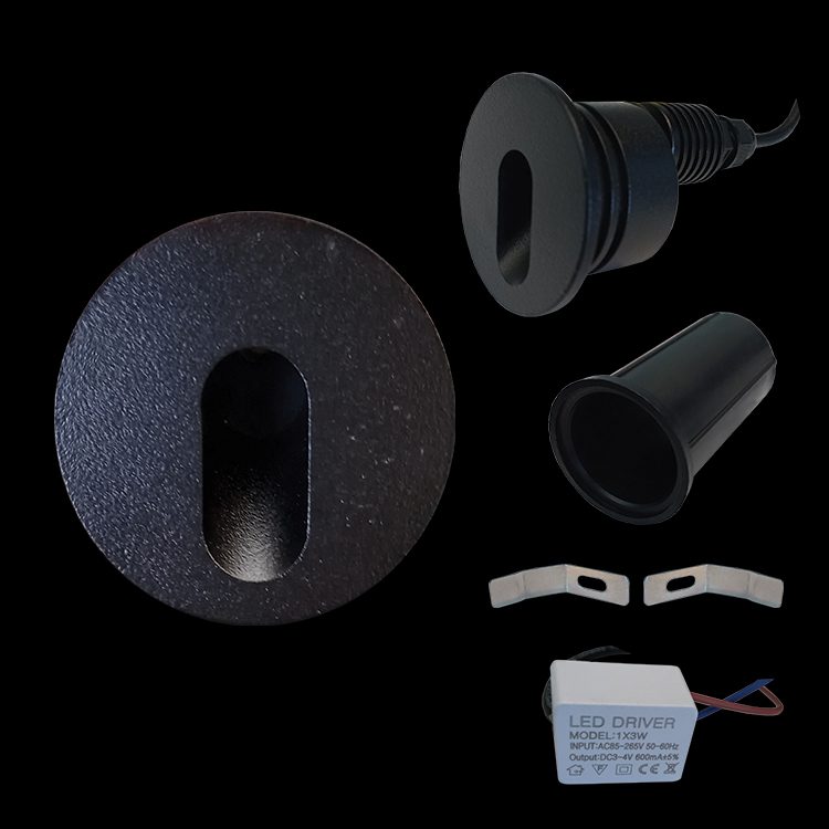 K.Light LED SMD Round Recessed Step Light – main view