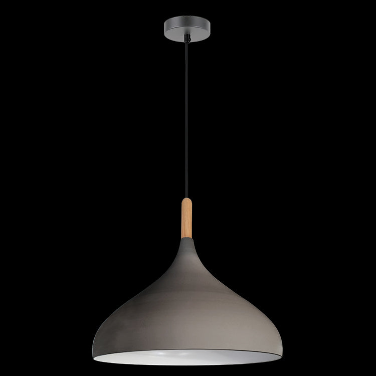 K.Light Metal & Wood Modern Pendant – view 2