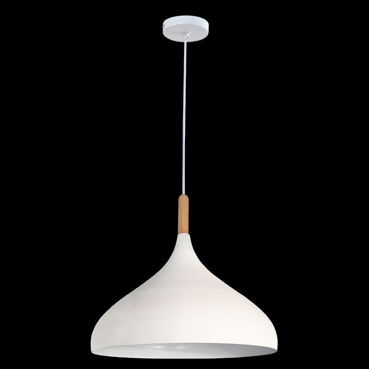 K.Light Metal & Wood Modern Pendant – view 3