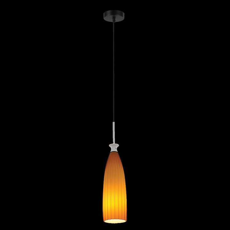 K.Light Orange Glass Long Pendant – main view