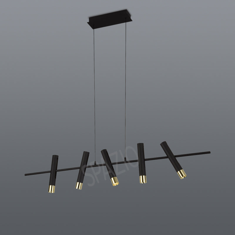 Spazio 1925 Black & Gold Pendant Light – main view