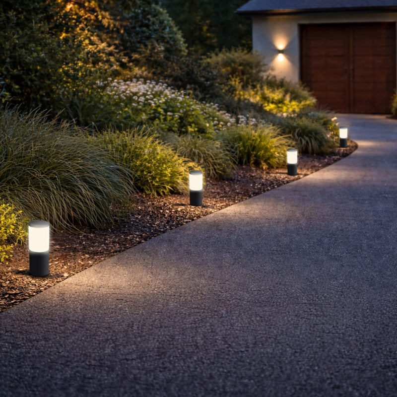 Spazio Amelia Bollard 800Mm - 3CCT - 11W Black – view 2