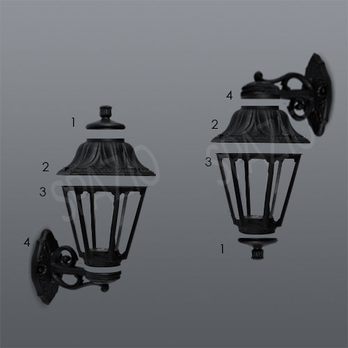 Spazio Anna/Bisso Black Outdoor Ceiling Light – view 2