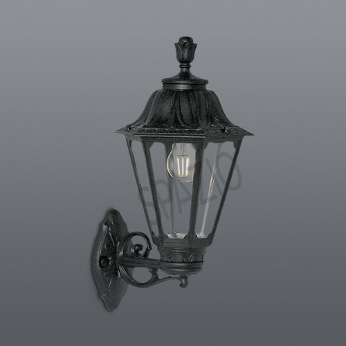 Spazio Bisso/Rut Black Outdoor Ceiling Light – main view