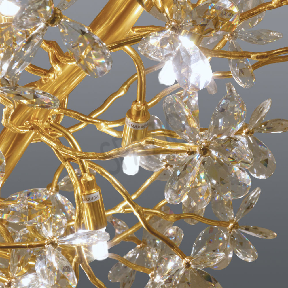 Spazio Firenze 2 Champagne Pendant Light – main view