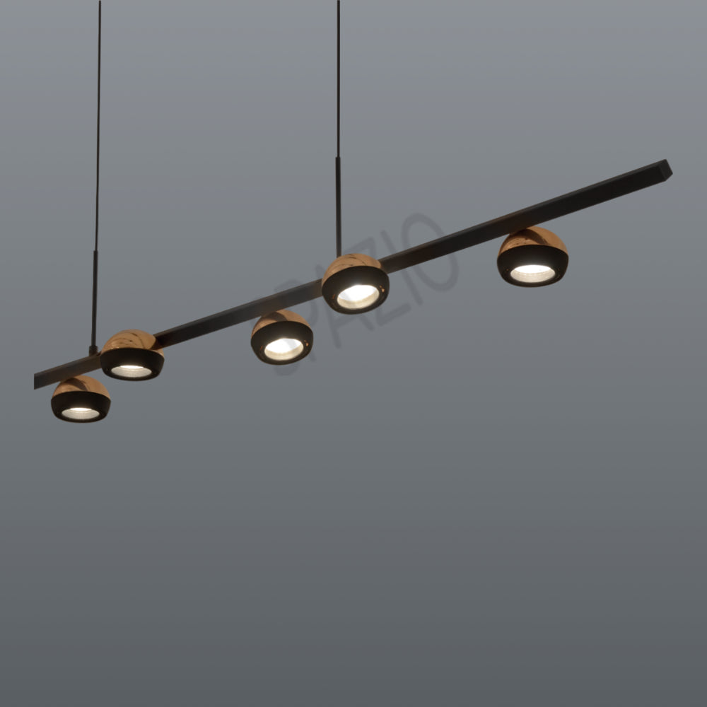 Spazio Marrakesh Black & Gold Pendant Light – view 2
