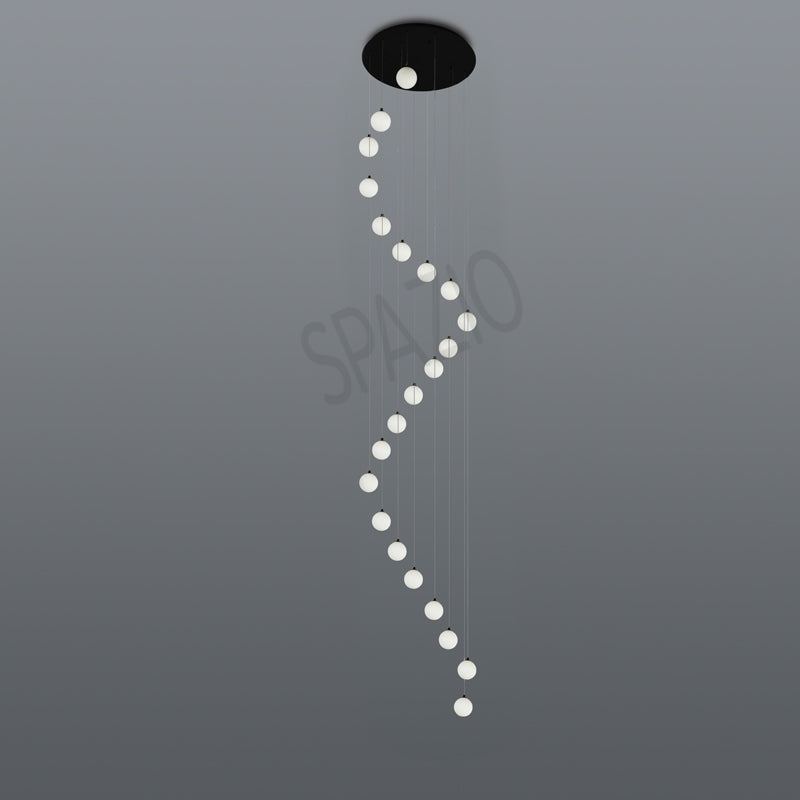 Spazio Moulin Rouge Black & White Pendant Light – main view