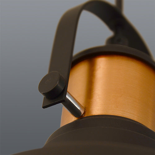 Spazio Nordic Black/ Copper Pendant Light – view 2