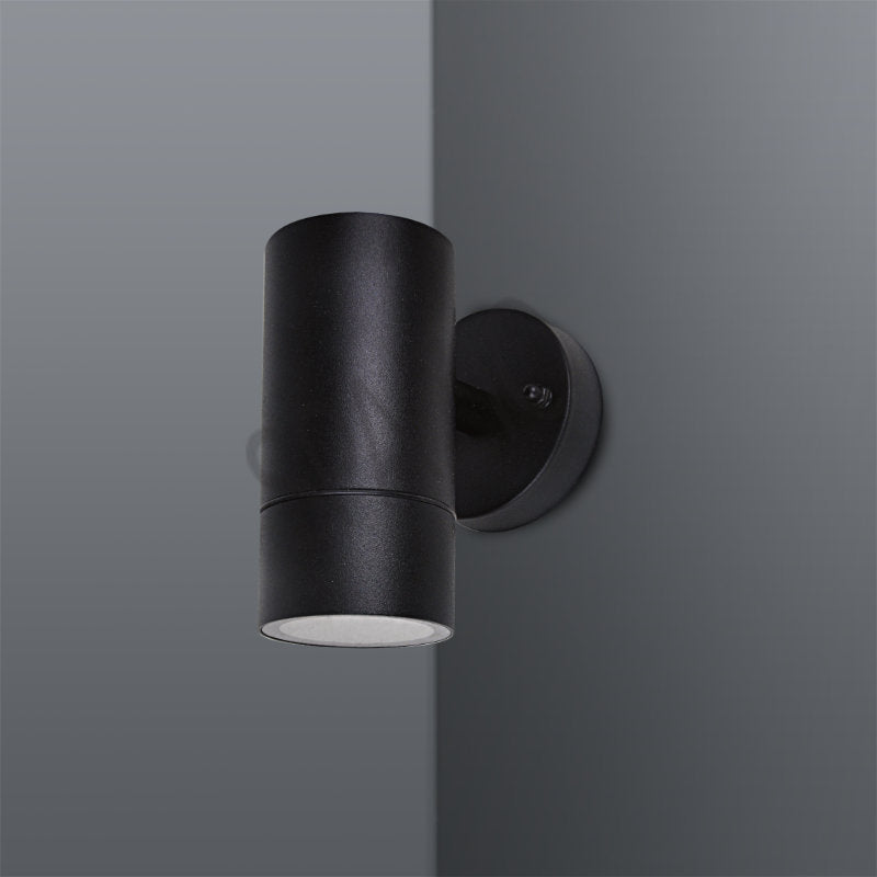 Spazio Paulie 2 Ss 1 Light Black Wall Light – main view