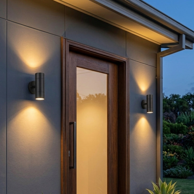 Spazio Paulie 2 Ss 2 Light Black Wall Light – view 2