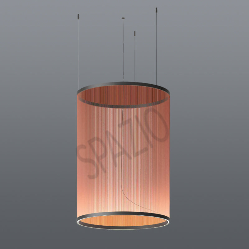 Spazio Pipe-Up 2 Pendant Black / Red Coffee – main view