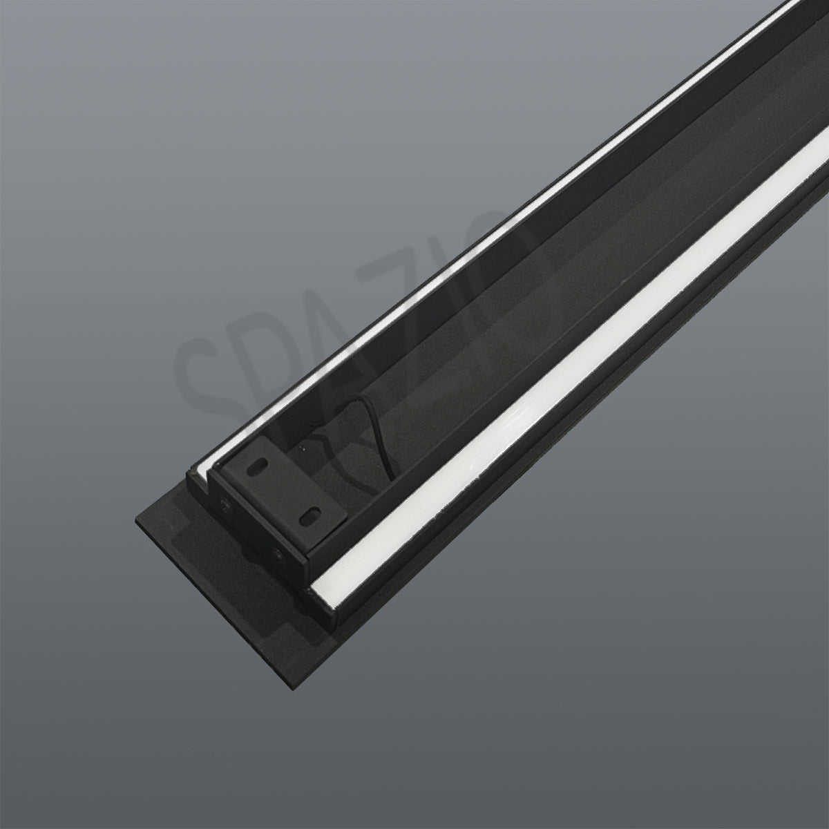 Spazio Silhouette Black Outdoor Ceiling Light – view 2