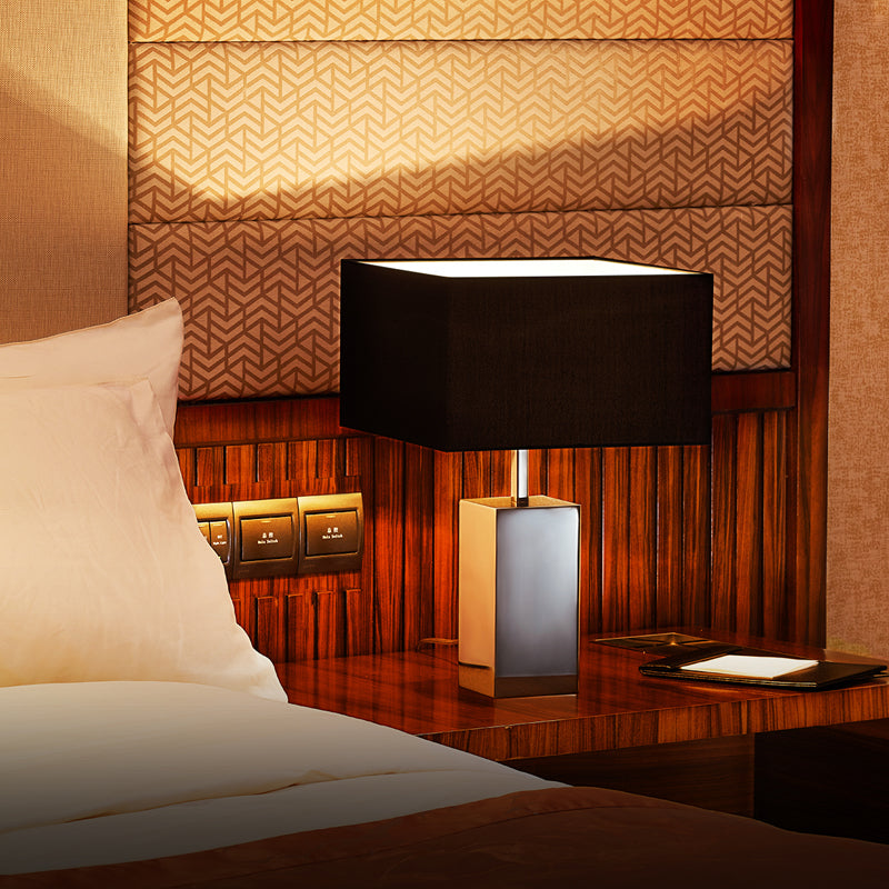 Spazio Solid Black Table Lamp – view 2