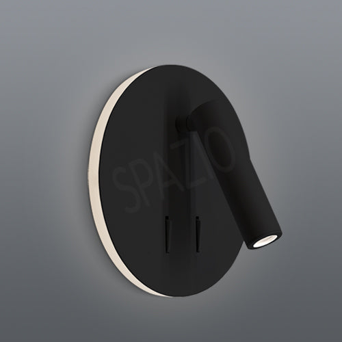 Spazio Spin Round Wall Light – main view