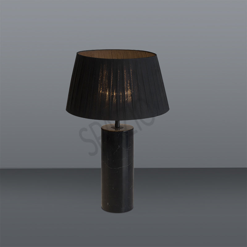 Spazio Stilos Black / Black Marble Table Lamp – main view