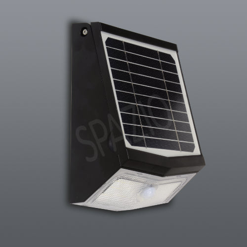 Spazio Sunpack Black Outdoor Wall Light – main view