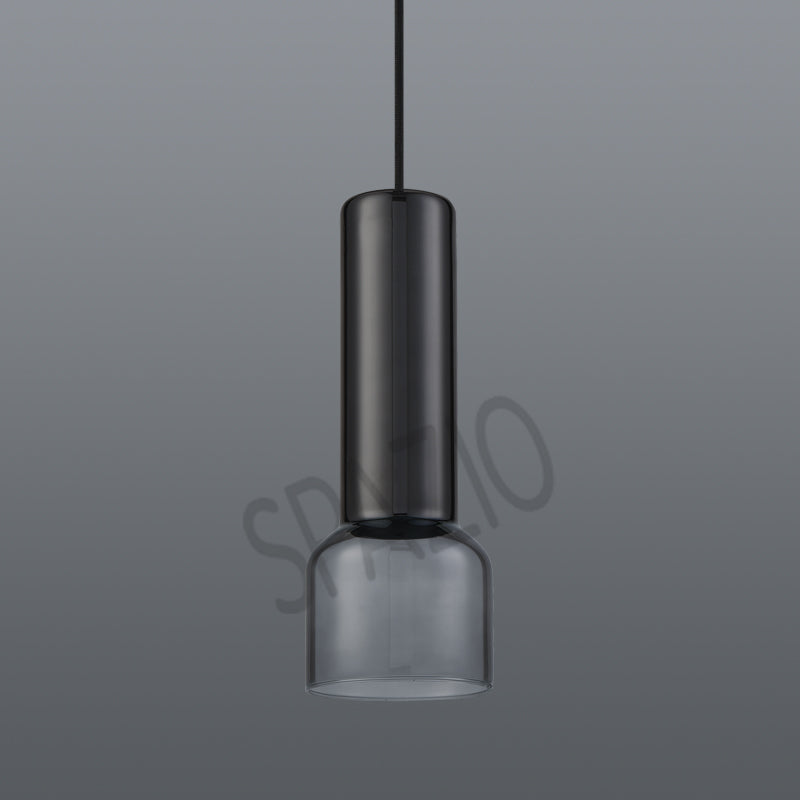 Spazio Torch Sand Black/ Smoke Pendant Light – main view