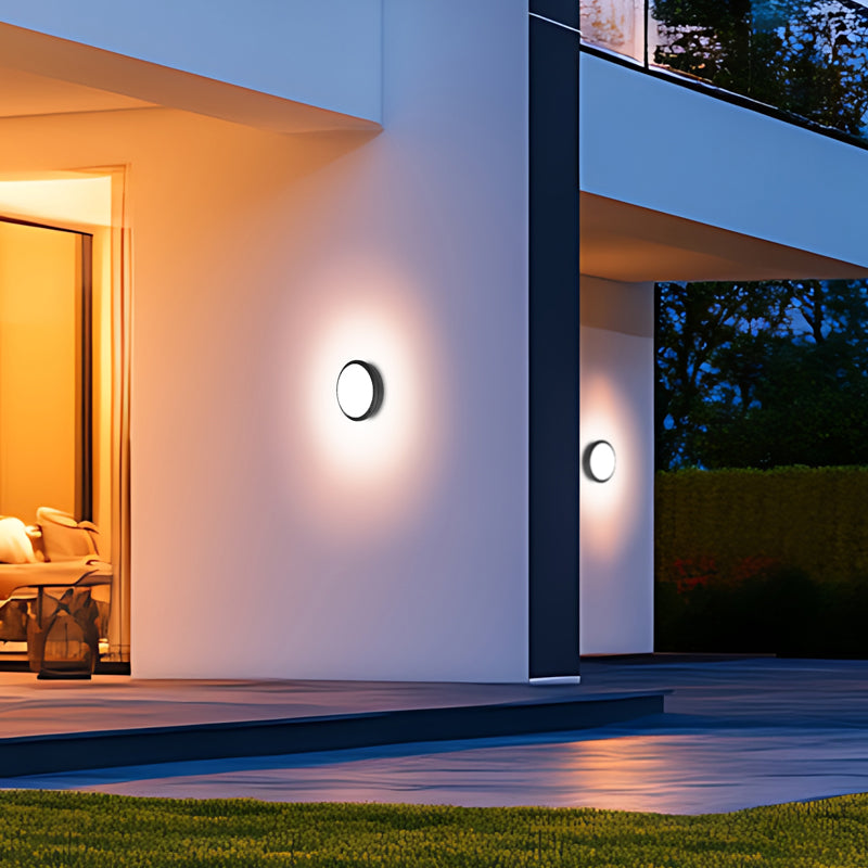 Spazio You Emergency Black Outdoor Ceiling Light – view 2