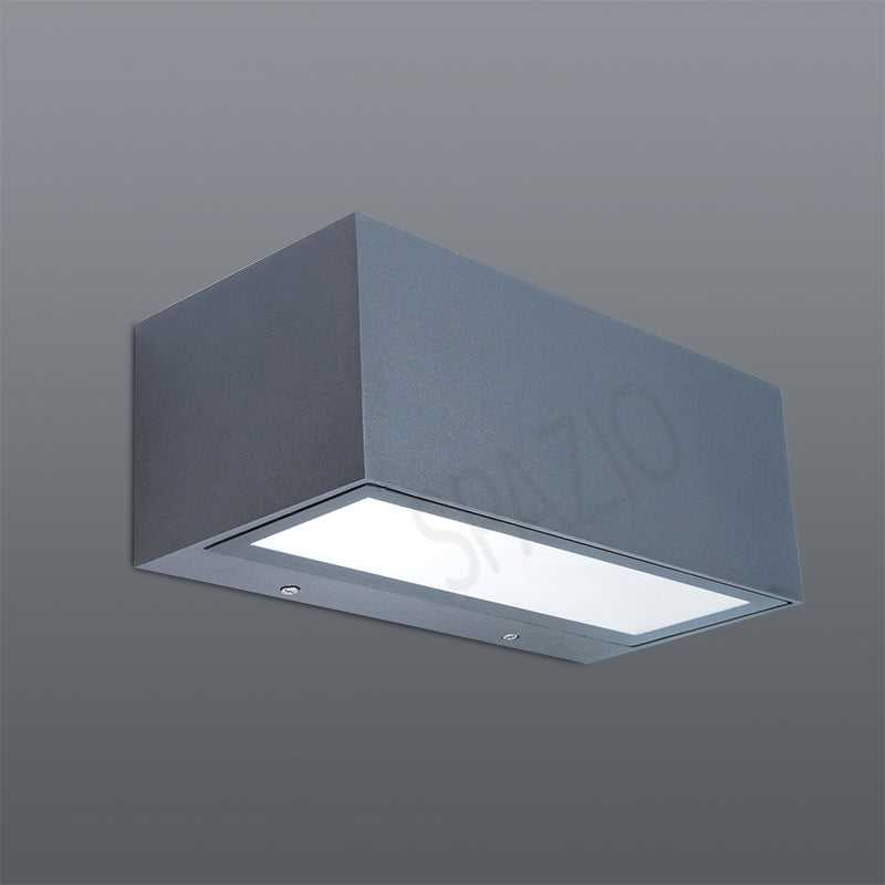 Spazio Zelda Large LED Anthracite Outdoor Ceiling Light – main view