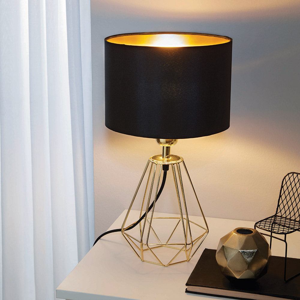 Eurolux T159BG Carlton 2 Black Gold Table Lamp – view 2