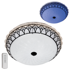 Bright Star CF166 Black Colour Changing Ceiling Fitting with Frosted – main view