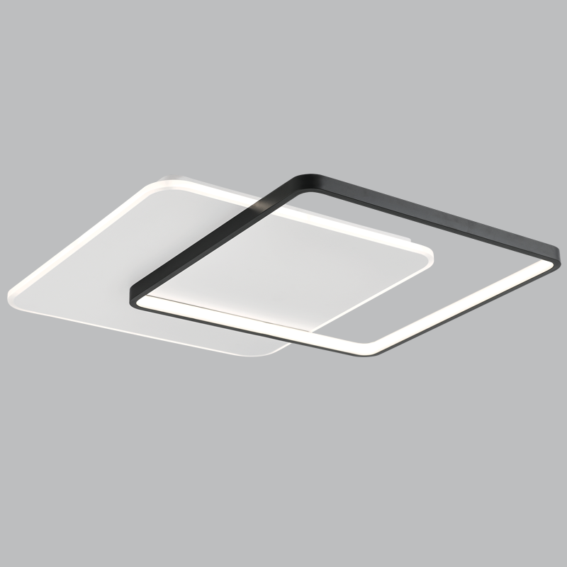 Bright Star CF275 Black And White Metal and Acrylic LED Ceiling – main view