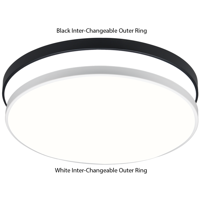 Bright Star CF387-32W Black And White LED Polycarbonate Ceiling Light – main view