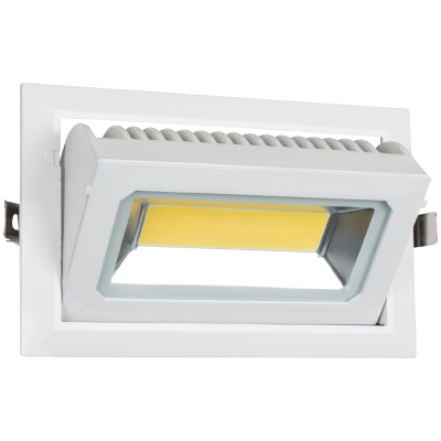 Bright Star DL102 White Rectangular Adjustable Downlight – main view