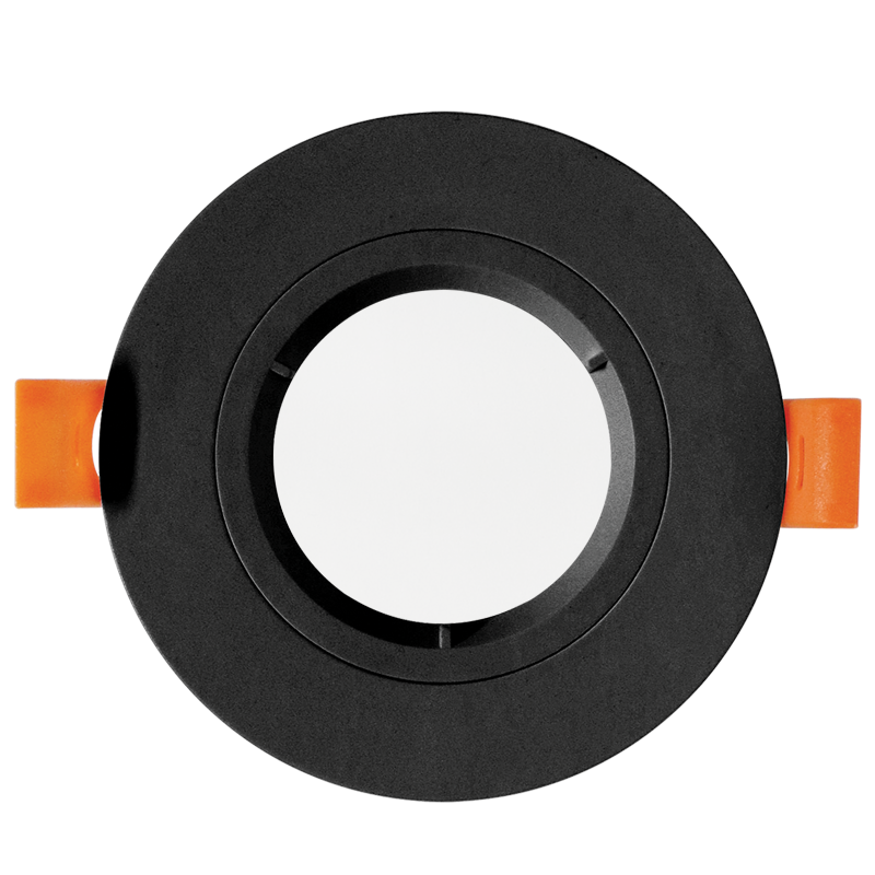 Bright Star DL128 Black Polycarbonate Downlight with Clear Lens – main view