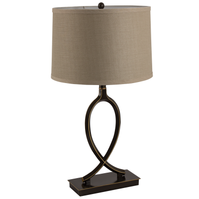 Bright Star TL822 Black/Gold Black Gold Aluminium Base with Hessian – main view