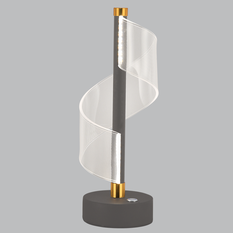 Bright Star TL845 Grey And Gold LED, Metal and Acrylic Table Lamp – main view