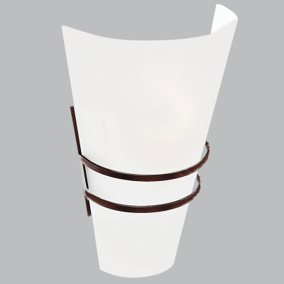Bright Star WB1131 Brown Metal Wall Bracket with Frosted Glass – main view