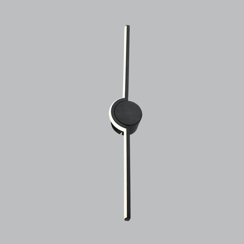 Bright Star WB197 Sand Black Aluminium and Acrylic LED Wall Bracket – main view