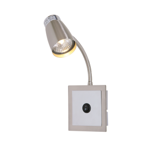 Bright Star WB2023 Satin Chrome Satin and Polished Chrome Wall Fitting – main view