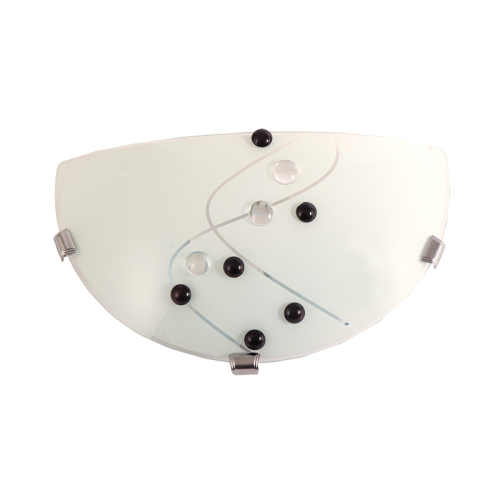 Bright Star WB330 Chrome Metal Base with Patterned Frosted Glass – main view