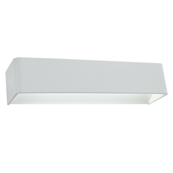 Bright Star WB342 White Aluminium with Acrylic Wall Light – main view