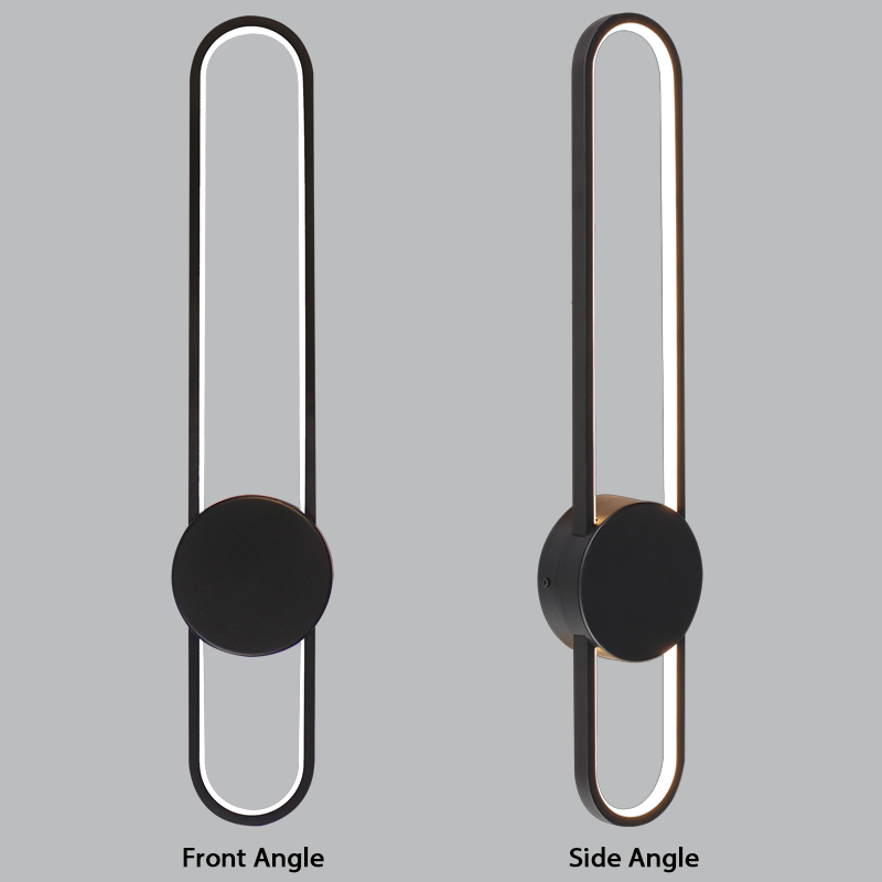 Bright Star WB349 Black Aluminium and Iron Wall Fitting with PVC – main view