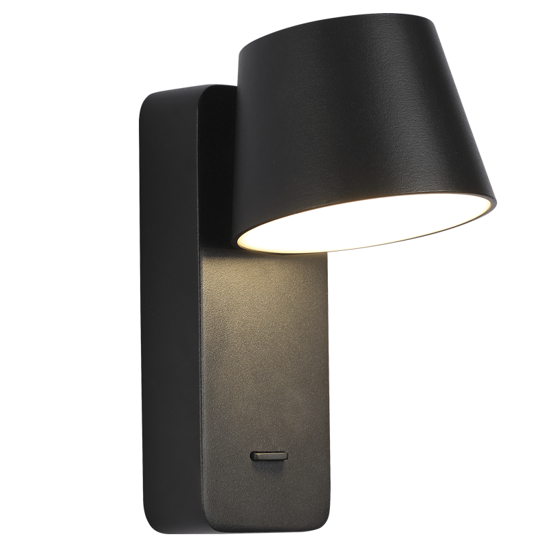 Bright Star WB381 Sand Black Aluminium, Iron and Acrylic Wall Bracket – main view
