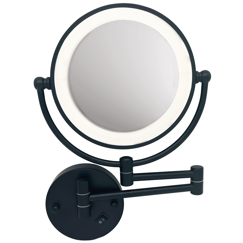 Bright Star WB801 Black LED Mirror Light with On/Off Switch, IP44 – main view