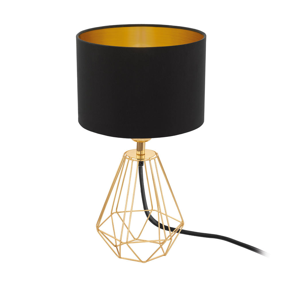 Eurolux T159BG Carlton 2 Black Gold Table Lamp – main view