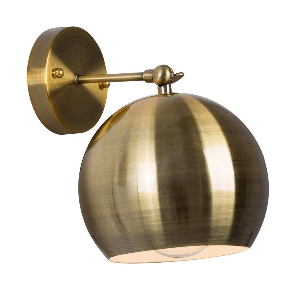 Eurolux W464AB Wall Light Antique Brass – main view