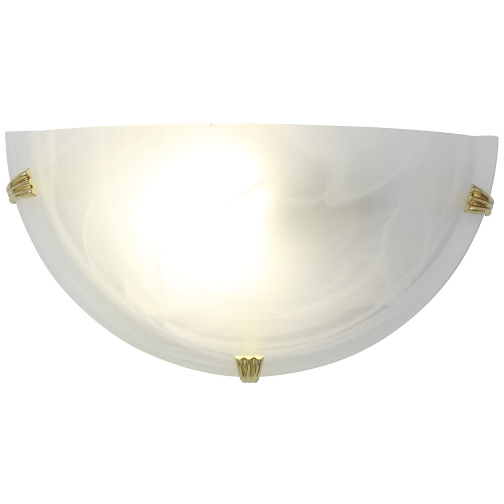Eurolux W55 Alabaster Wall Light Interchangeable Clips ( P/) – view 2