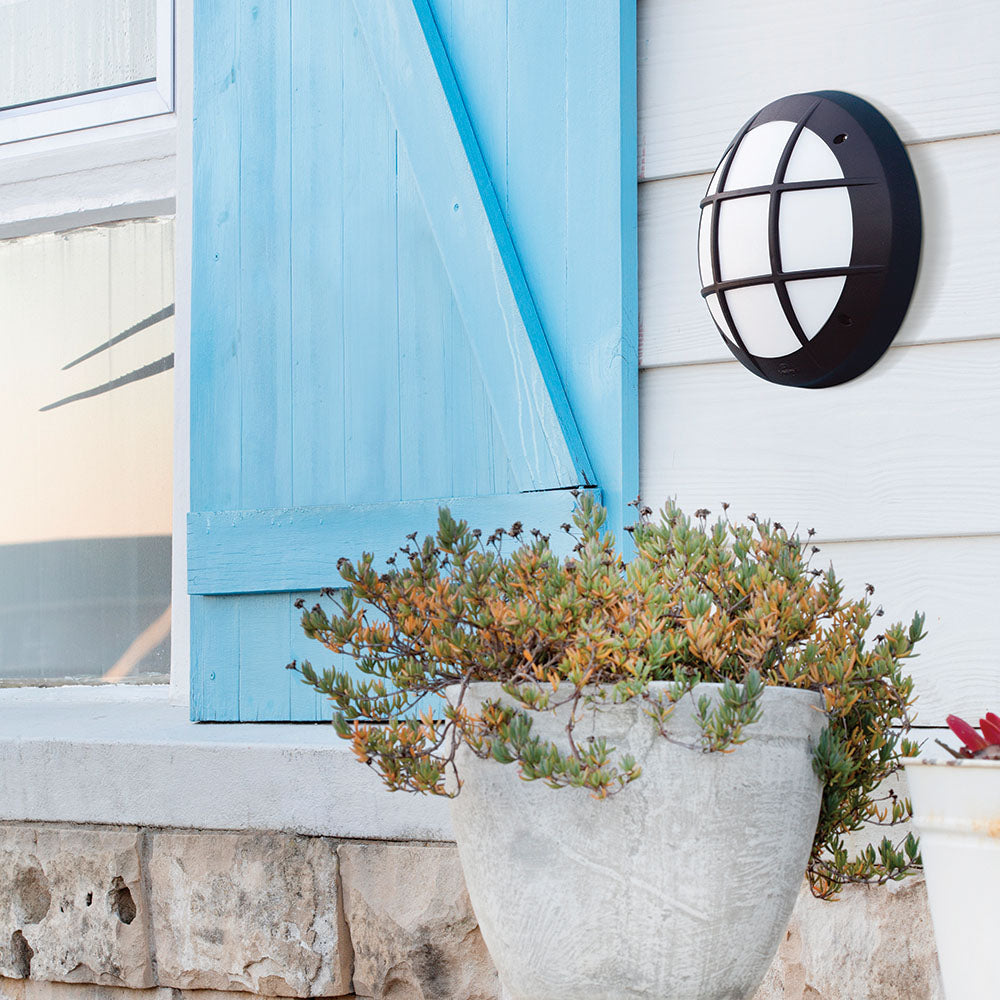 Fumagalli B232BFU Gelmi GR Black/Opal E27 Outdoor Wall Light – view 2