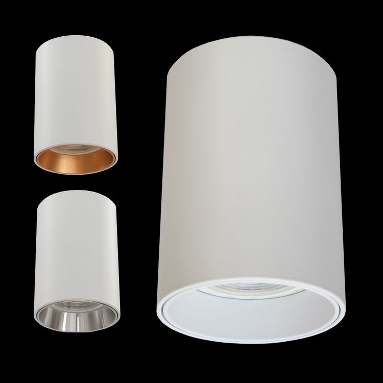 K.Light 1xGU10 White Surface Mounted Round Downlight – main view