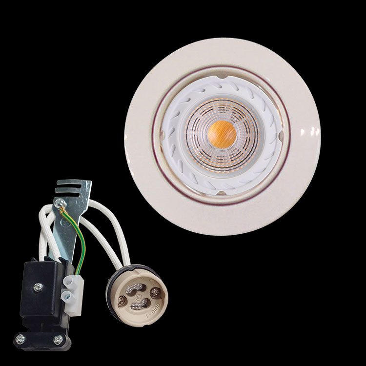 K.Light Aluminium Bevelled Satin Tilt Downlight – view 2