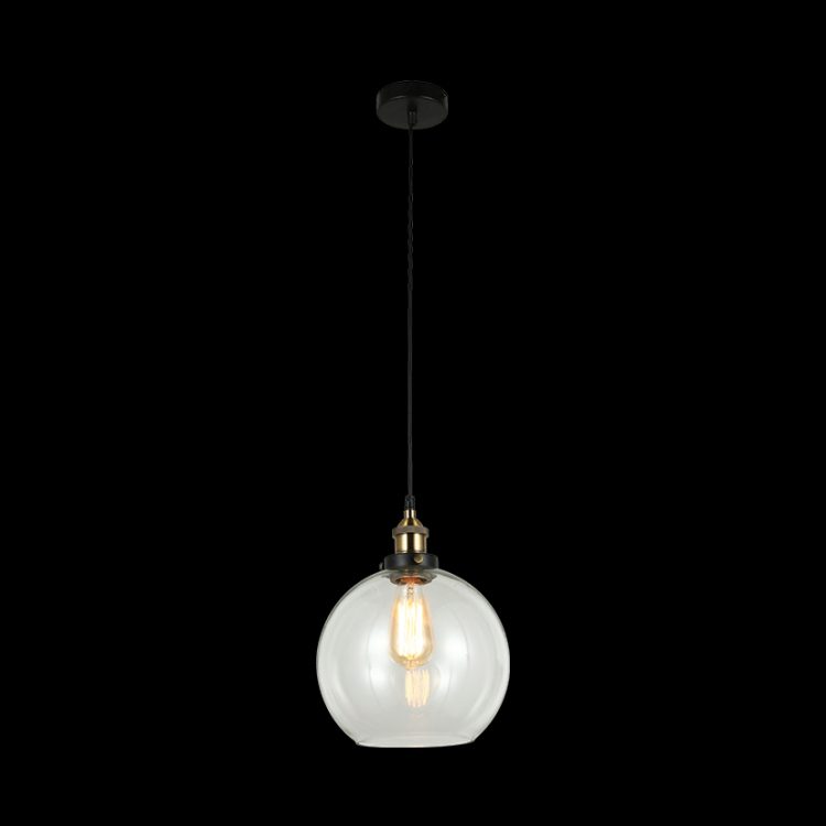 K.Light Antique Brass Large Glass Ball Pendant – view 3