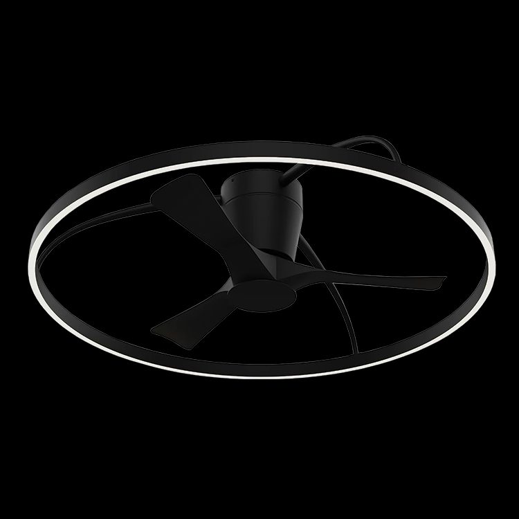 K.Light Black 100cm LED Ceiling Fan Light – main view